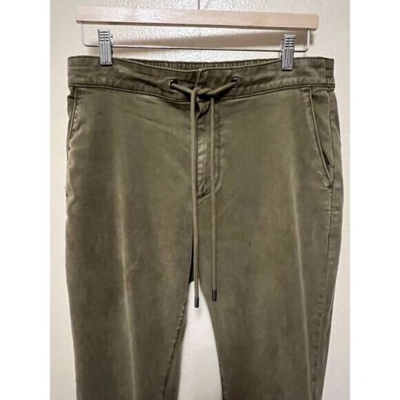 Paige Drawstring Pants Fraser Vintage Tonal Ash Jogger Twill Casual Men's 33 - Picture 2 of 16